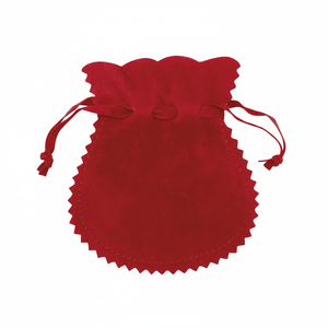 Sacchetto in flanella riciclabile SACK AMPHORA Double Velvet Rosso 100x120 con coulisse, stampato per gioielli, gemme, collane, orologi, occhiali - Product Image 2