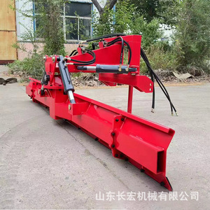 Niveleur hydraulique multifonctionnel rouge pour l'agriculture, le nivellement des terres, le déneigement et le déblaiement des céréales - Product Image 4