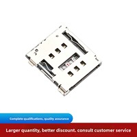 Tarjeta SIM NANO JME de 15 mmH con Ranura de Expulsión Superior de 6 Pines y Interruptor para Tablets y Smartphones