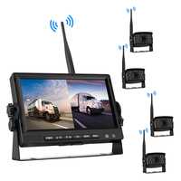 Récepteur numérique sans fil 7 pouces moniteur de voiture 2.4Ghz émetteur sans fil AHD 1080P caméra de recul pour camion d'autobus