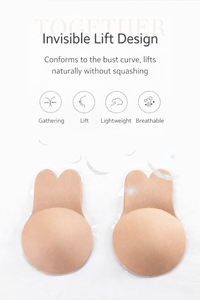 Vente chaude Invisible Adhésif <span class=keywords><strong>Silicone</strong></span> <span class=keywords><strong>Soutien</strong></span>-<span class=keywords><strong>Gorge</strong></span> Lifting Du Sein Mamelon Couverture Lapin Oreille Coussinets Dos Nu Sans Bretelles Push up <span class=keywords><strong>Soutien</strong></span>-<span class=keywords><strong>Gorge</strong></span> - Product Image 3