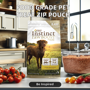 100% 식품 등급 플라스틱 애완동물 사료 가방 사각 평저 지퍼 스탠드 파우치 맞춤형 강아지 고양이 간식 그라비어 인쇄 다이컷 - Product Image 6