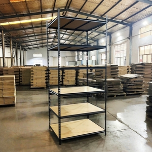 יצרן סין 6 שורות מחסן מדף אור חובה bolted זווית מודפסת מדף יחידת מתכת אחסון מדפים וצריפים - Product Image 4