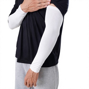 Mangas Protectoras de Poliéster Blancas para Hombre, UPF50+, Protección Solar de Manga Larga - Product Image 1