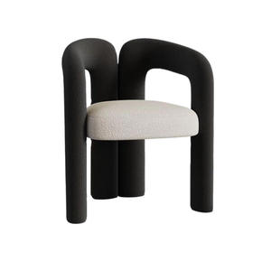 Chaise de salle à manger italienne créative, de luxe et de simplicité, chaise de salon en tissu de velours nordique pour la maison, la chambre à coucher et l'appartement. - Product Image 5