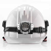 Casco de seguridad para minería Protección para la cabeza Miner Hard Hat con lámpara LED Antorcha de luz