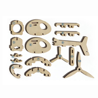 Offre Spéciale bricolage en bois physique école ensemble créatif Kit d'avion à énergie solaire pour enfants éducatifs Science ingénierie jouets EN71