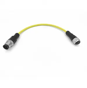 M12 wasserdichtes Kopf verlängerung kabel 4p wasserdichtes Kabel kabel von Stecker zu Buchse