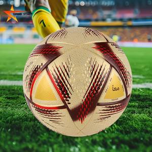 Ballon de football officiel professionnel de qualité supérieure, thermocollé, taille 5, en PU collé, pour la <span class=keywords><strong>Coupe</strong></span> <span class=keywords><strong>du</strong></span> <span class=keywords><strong>Monde</strong></span> <span class=keywords><strong>2022</strong></span> et l'entraînement de la Premier League - Product Image 1