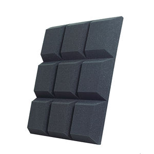 Ventes directes d'usine ignifuge haute densité pas cher 50*50 grille forme mousse acoustique insonorisée mur mousse NRC 80% pour - Product Image 2