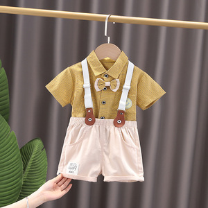 <span class=keywords><strong>Gilet</strong></span> d'été en coton pour garçons Vêtements pour enfants à la mode Vêtements pour enfants Ensembles de vêtements pour garçons Ensemble deux pièces pour enfants - Product Image 3