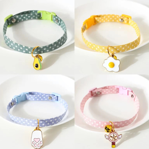 <span class=keywords><strong>Collar</strong></span> de gato lindo para mascotas pequeñas de alta calidad con <span class=keywords><strong>collar</strong></span> ajustable para mascotas y <span class=keywords><strong>collar</strong></span> con colgante de campana - Product Image 1