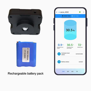 EPTTECH バッテリー駆動 4G <span class=keywords><strong>IOT</strong></span> スマートゴミ箱センサー TLC 2509-4G 超音波式充填レベルゲージ GPS搭載 オフグリッド公共ゴミ箱用 - Product Image 3