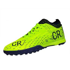Chaussures de football pour hommes, coupe basse, crampons TF, tige synthétique, doublure en mesh, semelle extérieure en caoutchouc, semelle intermédiaire en EVA, pour entraînement et matchs d'été - Product Image 5
