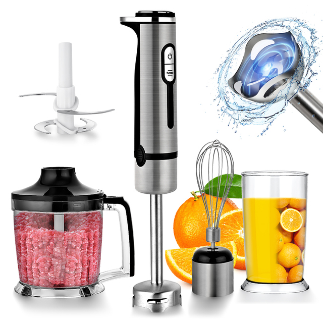 Professional Nutrition Electric Variable Speed Hand Blender with Pure Copper Motor and Stainless Steel Blade for Household Use