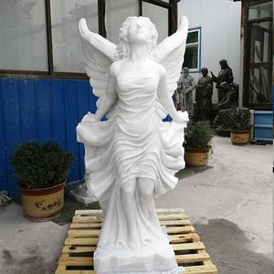 Statue d'ange en marbre de Dunedin, au <span class=keywords><strong>sud</strong></span>, avec des ailes brisées, pour monuments funéraires - Product Image 5
