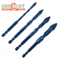 EUROCUT foret excentrique inclinable frappe à sec carreaux de céramique pierre de verre multi-fonction mise à niveau fil Triangle perceuse acier au tungstène