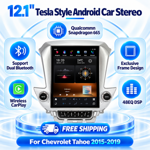 หน้าจอเปลี่ยนทดแทนสำหรับวิทยุติดรถยนต์ ขนาด 12.1 นิ้ว สำหรับ Chevrolet Tahoe Suburban ปี 2015 2019 GMC Yukon ปี <span class=keywords><strong>2021</strong></span> 2026 โซลูชั่นห้องนักบินดิจิทัลในรถยนต์ - Product Image 1