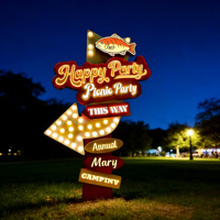 Letrero Comercial LED 3D Personalizable para Exteriores, para Empresas y Eventos, Resistente al Agua IP65, Diseño Personalizado
