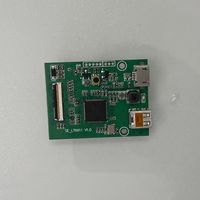 Carte de commande PCB pour monoculaire OLED couleur à matrice active ECX343EN 0,68 pouce avec alimentation USB