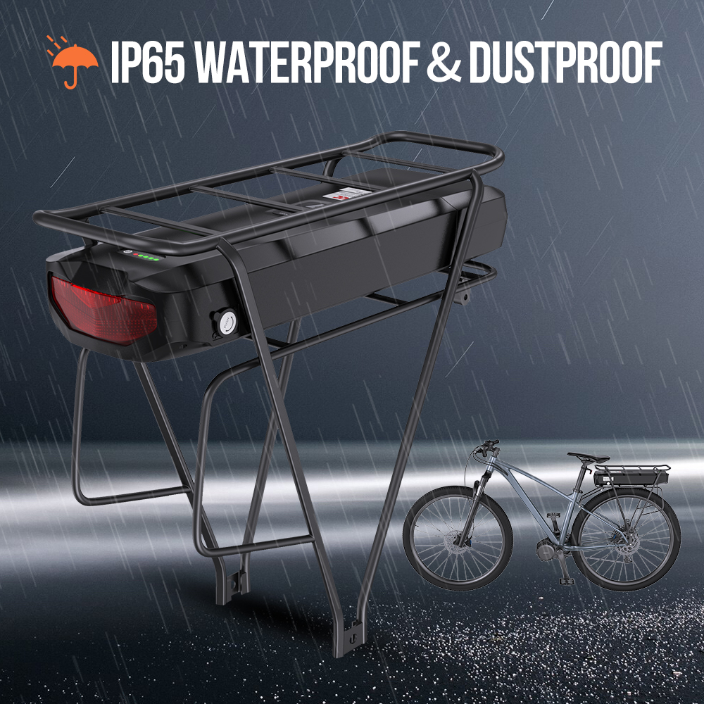 Batterie Hailong 48V 20Ah Pour Vélo électrique - Lot Complet Avec Chargeur, Pour Porte-bagages