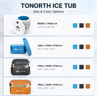Nouvelle Arrivée Couverture Isolé Portable Oem Pour Athlète Gonflable Glace Bain Baignoire glace plongeante baignoire