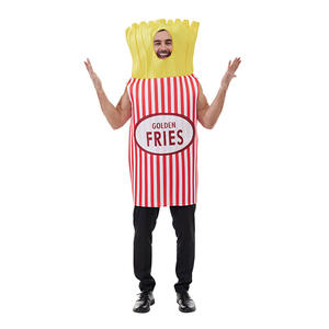 Nuevo Disfraz Infantil de Halloween de Varias Capas de Esponja para Disfraz de Patata Frita, Ropa para Actuaciones Escolares y Fiestas - Product Image 1