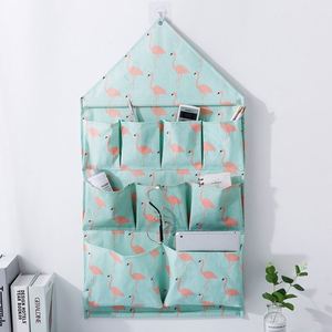 Organisateur de porte à 9 poches, sac de rangement pliable en tissu pour outils, rangement suspendu pour petits objets dans le salon - Product Image 4