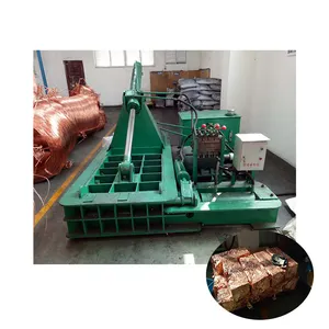 125 Ton Ijzeren Chip Aluminium Chip Briket Machine Hoeveel Geld Schroot Metalen Balenpers Automatische Metalen Briket Machine