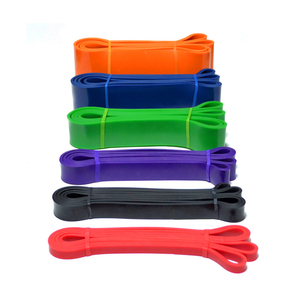 Set di Fasce Elastiche di Resistenza in Latex per Fitness, Yoga, Allenamento in Palestra, con Logo Personalizzato, Nere e Lunghe - Product Image 5