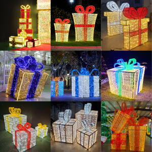 Sculpture <span class=keywords><strong>lumineuse</strong></span> LED 3D en forme de baies pour extérieur, avec structure en fer, pour projets commerciaux, décoration d'espaces publics et vitrines de fêtes - Product Image 4