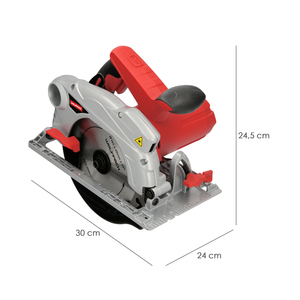 Sega circolare da 1500 Watt. Con laser, lama da 185 mm. Taglio a Mitra con Regolatore di Profondità - Product Image 2