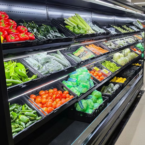 Vitrine Réfrigérée Ouverte Multi-Niveaux pour Fruits et Légumes de Supermarché - Product Image 1