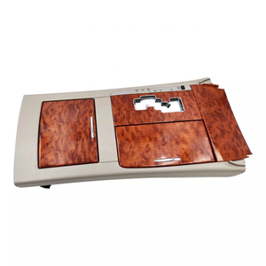 Cubierta de Panel de Palanca de Cambios de Madera <span class=keywords><strong>para</strong></span> Transmisión Automática, <span class=keywords><strong>para</strong></span> Toyota Camry 2006-2011, con <span class=keywords><strong>Caja</strong></span> de Almacenamiento y Portavasos de Madera de Caoba - Product Image 1