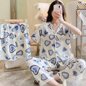 Pijamas Mujer Verano Manga corta Tres piezas Internet Popular Ins Estilo Dulce y Linda Ropa para el hogar - Product Image 5