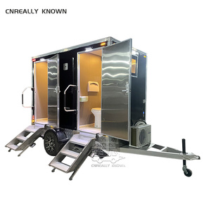 Remorque toilettes portables en acier la plus populaire à bas prix pour la vente, OEM ODM, pour utilisation en camping et parcs - Product Image 4