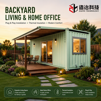 Maison préfabriquée en conteneur de 20 pieds, maison modulaire en conteneur d'expédition, maison de luxe miniature pour hôtel, complexe hôtelier, café