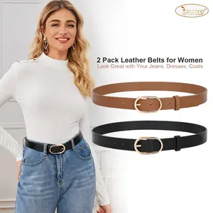 Custom High Quality Cowhide Women's Pin Buckle Belt Fashion Jeans Leather Belt For Women