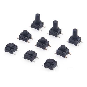 Interruptor Táctil Impermeable 6x6x5, Botón SMD Serie 6x6, Microinterruptor Táctil SMD Impermeable, Altura 4.3/5/6/7/8/9/10mm - Product Image 1