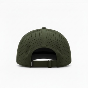 หมวกเบสบอลแบบ 5 แผง กันน้ำ แห้งเร็ว ระบายอากาศได้ดี ปรับขนาดได้  พร้อมโลโก้ยางแบบคลาสสิกสั่งทำพิเศษจากโรงงาน (OEM) - Product Image 5