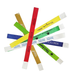 Custom Bracelets Waterproof One Time Use Hand Wrist Band Tyvek Paper Wristbands for Events/Playground/ Festival