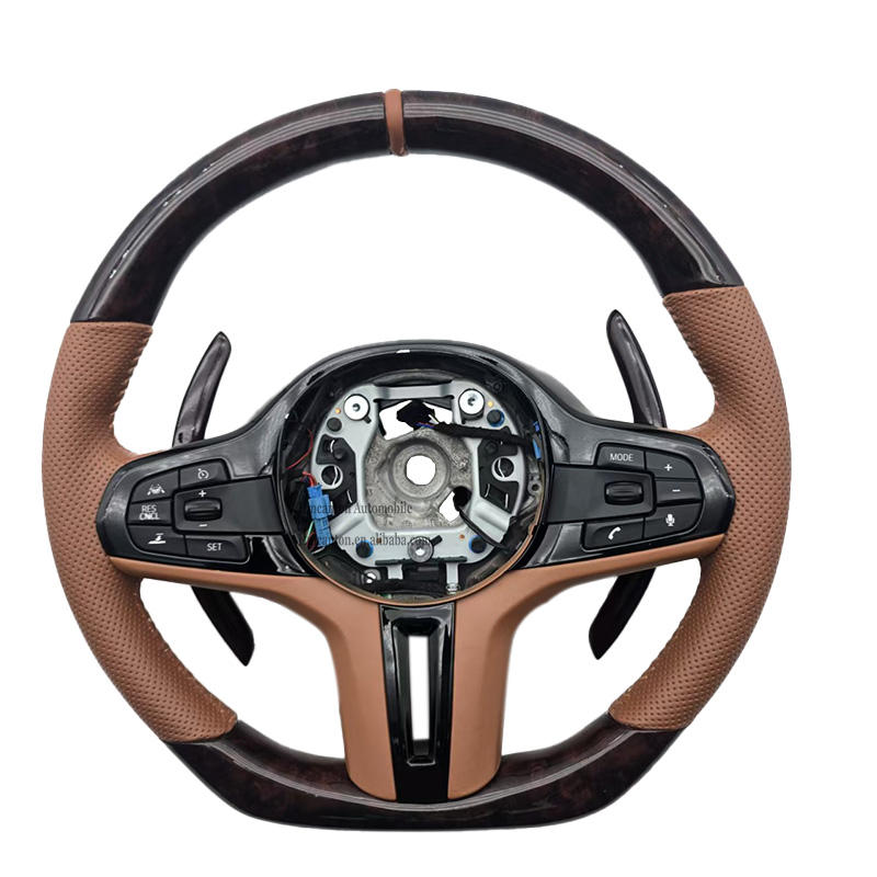 G30 ไม่มีปุ่ม ไม่มีแป้น+หนังพีชวูด+แถบเย็บสีน้ำตาล