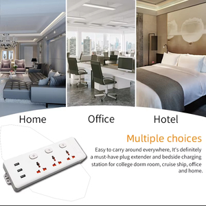 Multiprise <span class=keywords><strong>universelle</strong></span> durable avec prises US, EU, UK, AU, 3 ports USB et protection contre les surtensions à 5 prises - Product Image 4