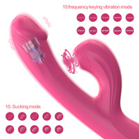 2-in-1 Beheizter Klitoris-Dildo-Massager Weiblicher G-Punkt-Vibrator mit Nippel-Vakuum-Stimulator Klitoris-Stimulator Sexspielzeug
