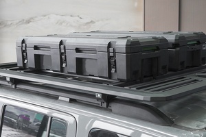 Recién llegado, caja de herramientas de techo de coche de alta calidad, caja de almacenamiento con bolsa de lona interior WO, panel de expansión, soporte de instalación, accesorios todoterreno - Product Image 6