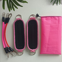 Kit de Bandes de Résistance pour Chevilles avec Manchettes Rembourrées et Tubes Élastiques – Idéal pour l'Entraînement à Domicile des Jambes, des Hanches et des Fessiers