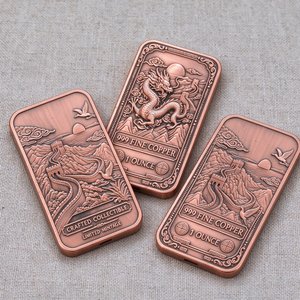 Barra de Cobre Puro 999 de 1oz, Lingote Coleccionable con Relieve Antiguo - Product Image 5