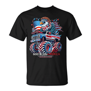 T-shirt patriottica con bandiera americana del 4 luglio, aquila calva, USA - Product Image 2