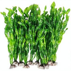 MyLifeUNIT Plantas acuáticas artificiales <span class=keywords><strong>de</strong></span> algas marinas, decoraciones <span class=keywords><strong>para</strong></span> acuarios, 10 unidades (12 pulgadas <span class=keywords><strong>de</strong></span> alto, color verde), fáciles <span class=keywords><strong>de</strong></span> limpiar - Product Image 1
