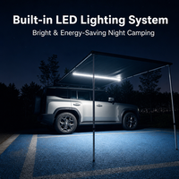 Auvent latéral de voiture imperméable résistant aux UV à double couche pour toutes les saisons, abri de camping sur le toit de SUV 4x4, ouverture automatique